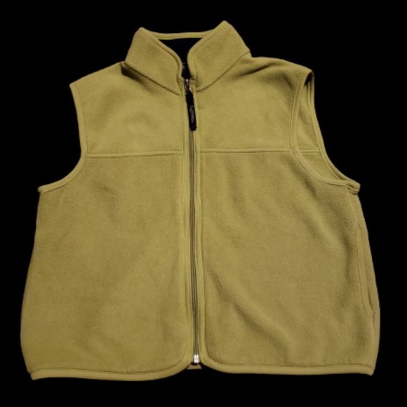 Vintage Early Winters Fleece Vest Made in USA Green Women's Medium M - Picture 1 of 9